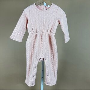 NEW PatPat Size 12-18 Months Cable Knit Pastel Warm Winter Jumpsuit Romper